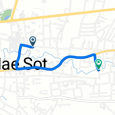 ถนน ชิดวนา to Samaksuppakarn Road