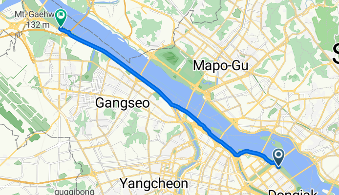 여의동로, 서울특별시에서 방화동, 서울특별시까지