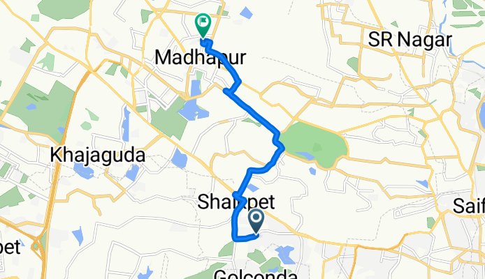 Jamali Kunta to Ayyappa Society Main Road