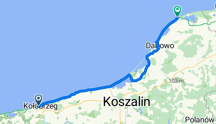 From Kolobrzeg to Jarosławiec
