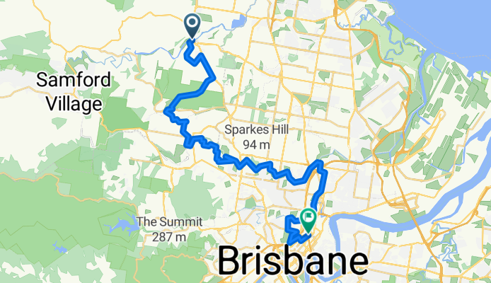 Tanager St, Albany Creek to King St, Bowen Hills