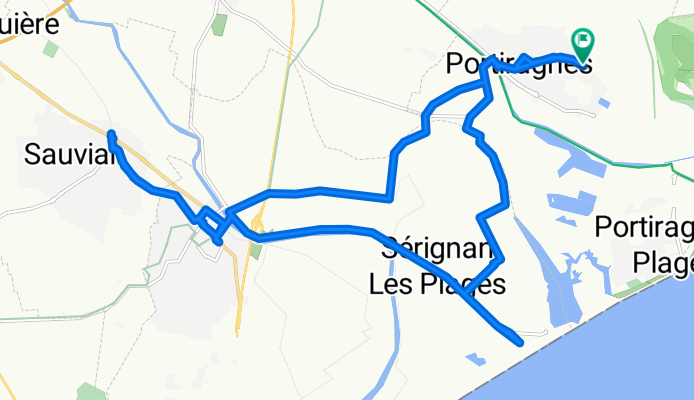 Résidence les Moulins de la Mer, Portiragnes to Résidence les Moulins de la Mer, Portiragnes