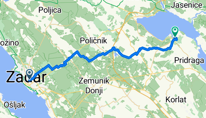 Put Stanova, Zadar a Trg kralja Tomislava, Novigrad