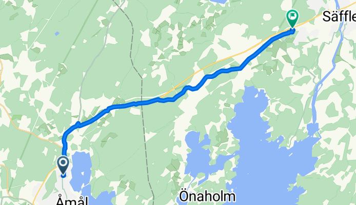 Karlstadsvägen, Åmål to Karlavagnsvägen, Säffle