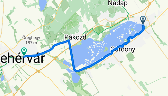 Tópart utca, Velence - Dolovai sor, Székesfehérvár