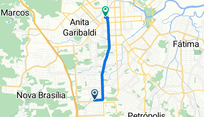 De Rua Francisco Alves a Rua Padre Kolb