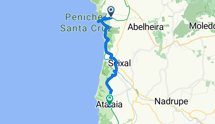 União das freguesias de Lourinhã e Atalaia, Lourinhã to Estrada Nossa Sra da Guia, Atalaia