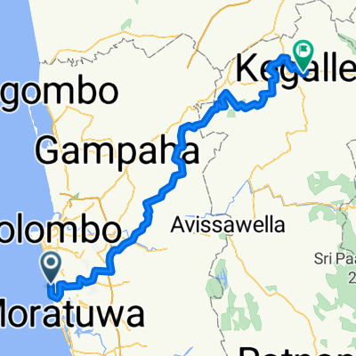 Katunayaka - Kadugannawa