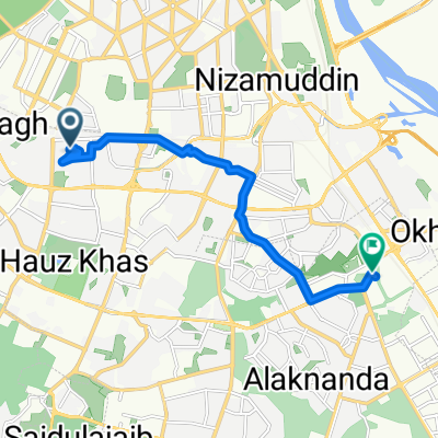 H5GV+VW5 to Kalkaji Mandir