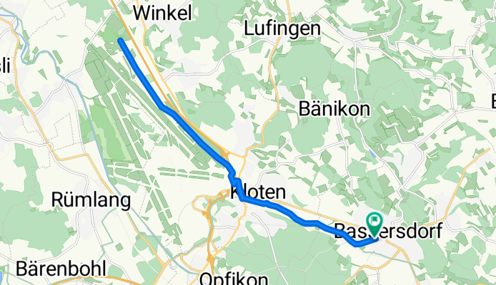 Geerenweg, Bassersdorf to Geerenweg, Bassersdorf