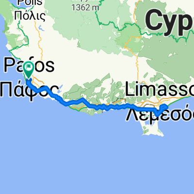 Route in Paphos