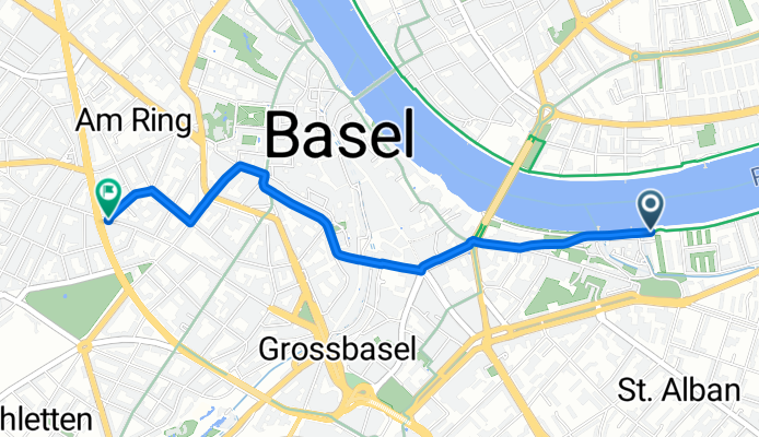 Beim Letziturm, Basel nach Heinrichsgasse, Basel