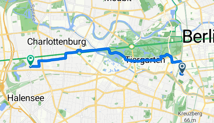 Bernburger Straße, Berlin nach Neue Kantstraße, Berlin