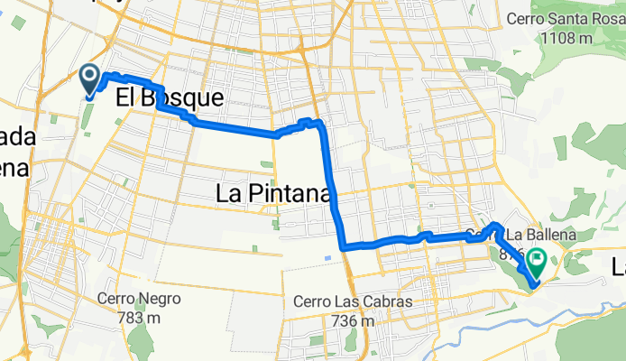 Ruta desde Avenida José Joaquín Prieto