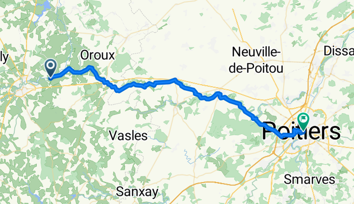 La Roucherie to Place Charles de Gaulle