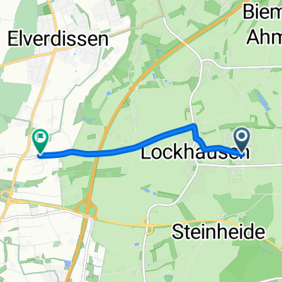 Am Bexterholz, Bad Salzuflen nach Auf der Helle, Herford