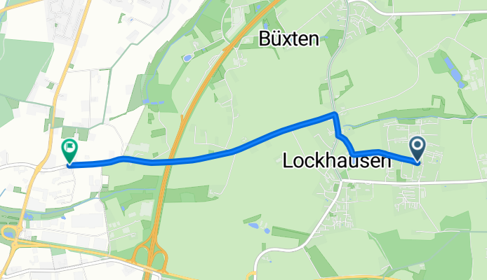 Am Bexterholz, Bad Salzuflen nach Auf der Helle, Herford