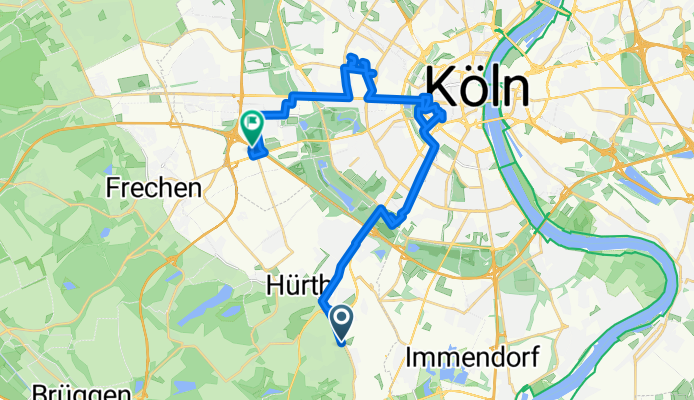 Raiffeisenstraße, Hürth nach A4, Köln