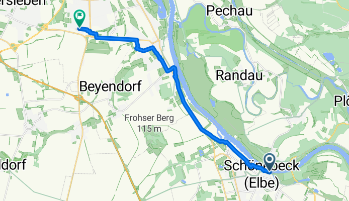 Cokturhof, Schönebeck (Elbe) nach Marsweg, Magdeburg