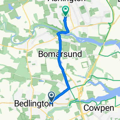 Allgood Terrace, Bedlington to Cheltenham Court, Ashington