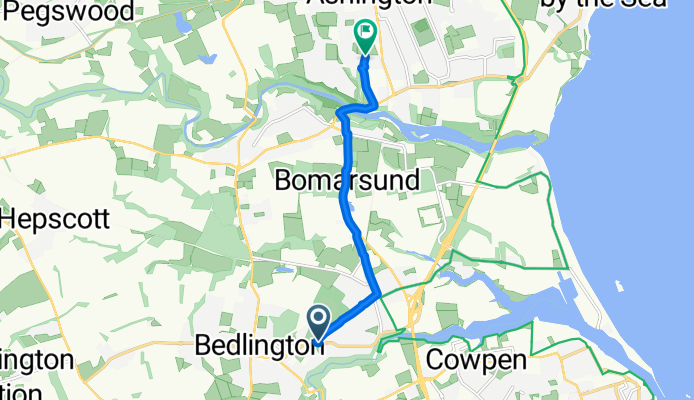 Allgood Terrace, Bedlington to Cheltenham Court, Ashington