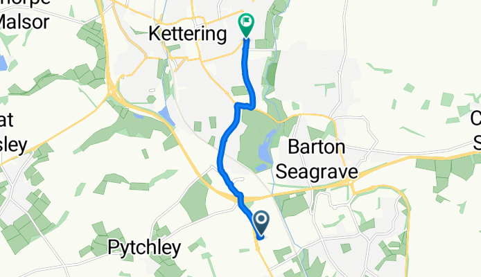 Pytchley, Kettering to Windmill Avenue, Kettering