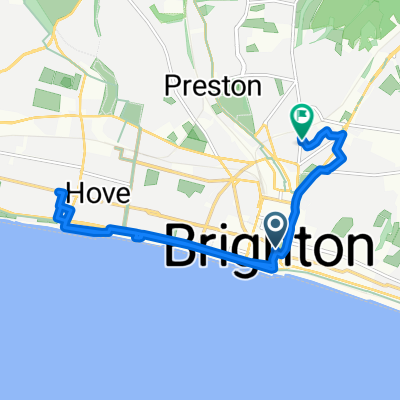 Pavilion Buildings, Brighton to The Chestnuts, Brighton