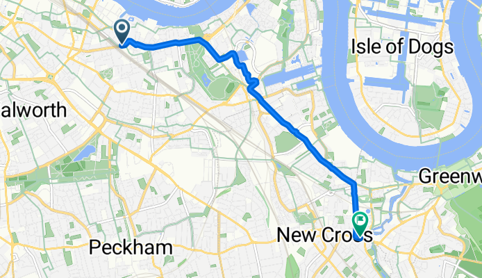 Sweeney Crescent, London to Deptford Bridge, London