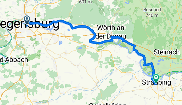 From Regensburg to Straubing