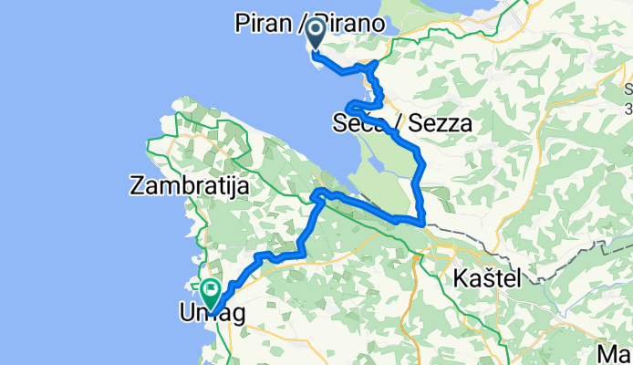 Dantejeva ulica, Piran nach Obala Josipa Broza Tita, Umag