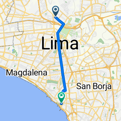 Pasaje Central, Distrito de Rímac a Calle Italia, Lima