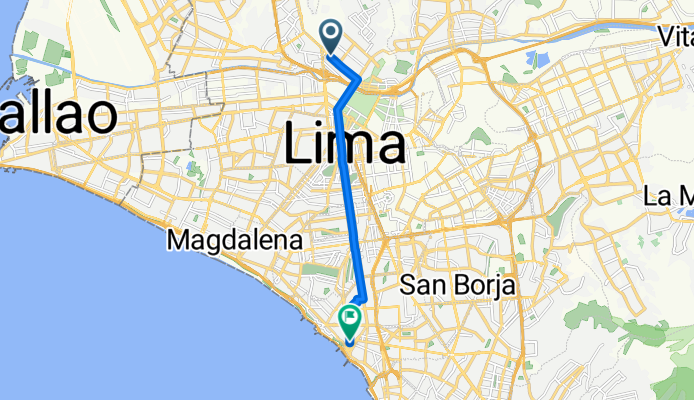 Pasaje Central, Distrito de Rímac a Calle Italia, Lima