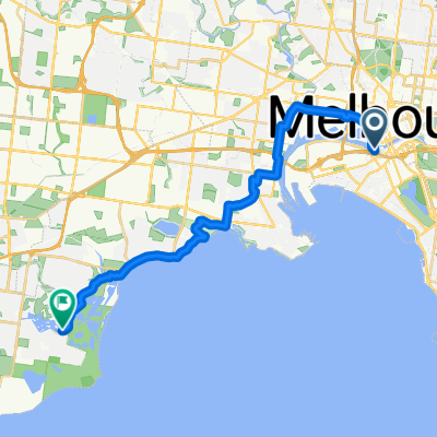 Convention Centre Pl, South Wharf to Sanctuary Lakes South Bvd, Point Cook