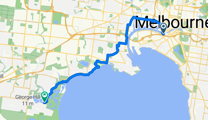 Convention Centre Pl, South Wharf to Sanctuary Lakes South Bvd, Point Cook