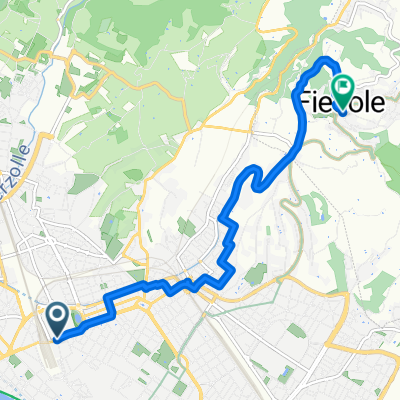 Viale Filippo Strozzi naar Via di Monte Ceceri