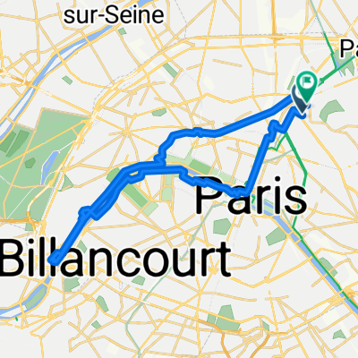 Rue de Meaux, Paris à Allée Georges Récipon, Paris