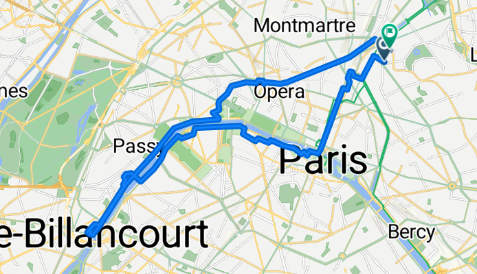 Rue de Meaux, Paris à Allée Georges Récipon, Paris