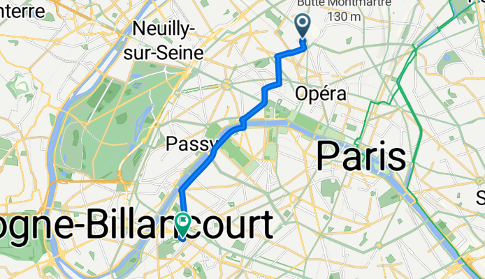 Rue Lemercier, Paris à Rue Louis Armand, Paris