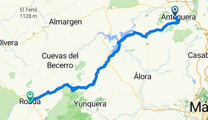 Day 4 Antequera Hills - Parador de Ronda (traced)