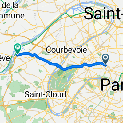 Rue d'Amsterdam, Paris à Rue Joseph Monier, Rueil-Malmaison