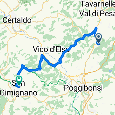 Torre di Ponzano nach San Gimignano