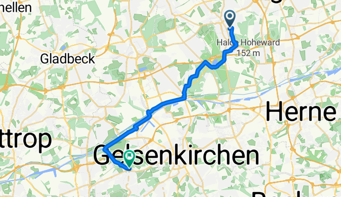 Hospitalstraße, Herten nach Katernberger Straße, Essen