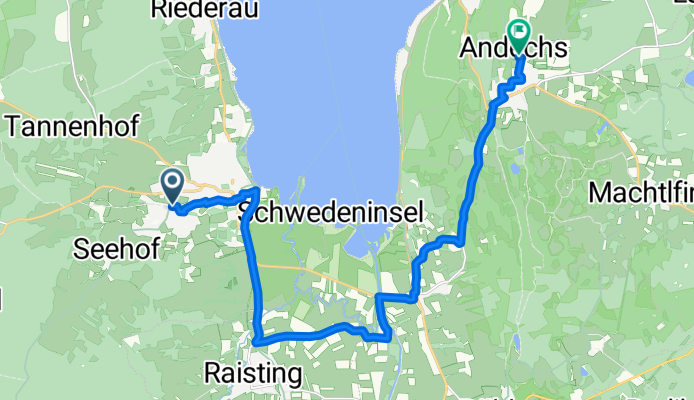 Prälatenstraße, Dießen am Ammersee nach Bergstraße, Andechs