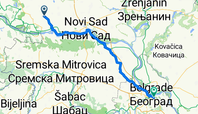 Bački Petrovac - Belgrad