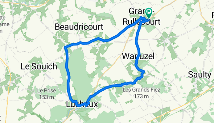 Rue du Vent de Bise, Grand-Rullecourt à Rue du Vent de Bise, Grand-Rullecourt