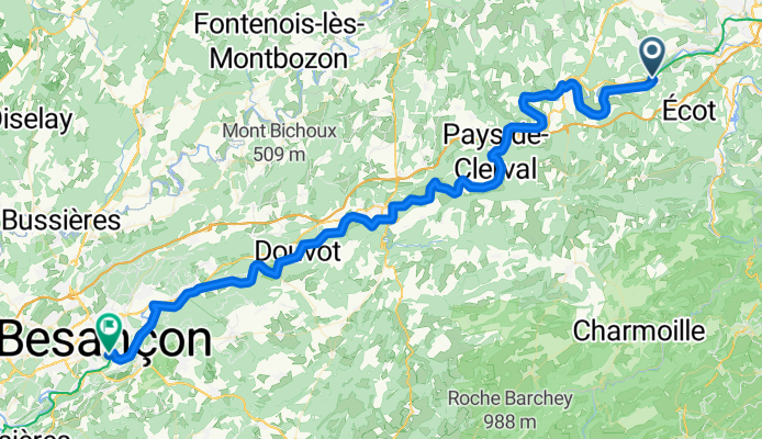 Colombier-Fontaine - Besançon