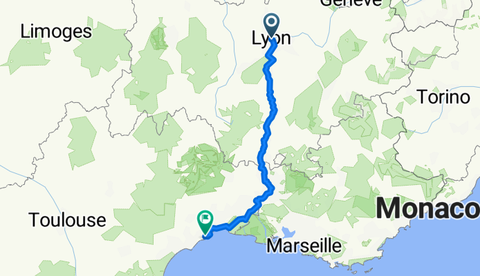 Von Lyon bis Frontignan