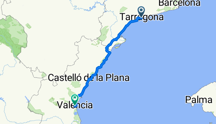Von Tarragona bis Valencia