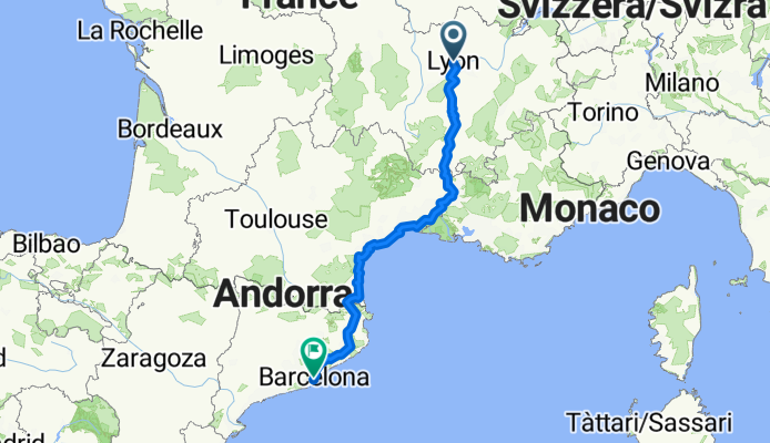 Von Lyon bis Barcelona