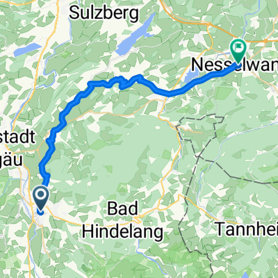 Route von Landgasthof Post - Gasthof Zum Löwen